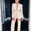 Modelo Hera.- Traje chaqueta con transparencias - Imagen 5