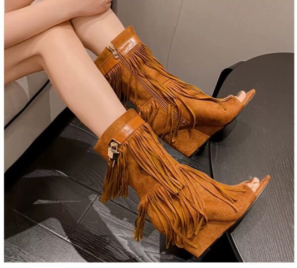 Modelo Dublin.-Botas peep-toe - Imagen 4