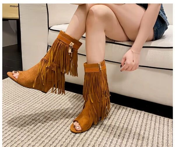 Modelo Dublin.-Botas peep-toe - Imagen 3