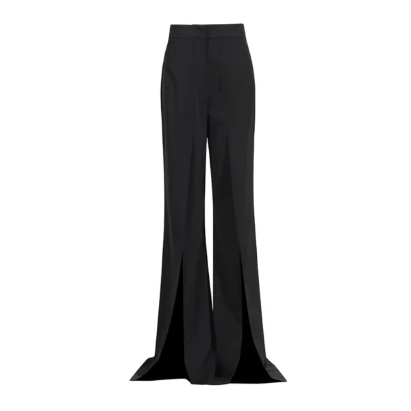 Modelo Samia.-Traje pantalón negro de mujer con bordado pedrería - Imagen 4