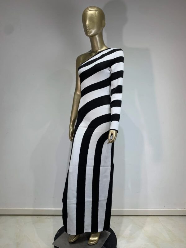 Modelo Hazal- Vestido largo bicolor - Imagen 6