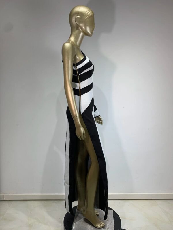 Modelo Hazal- Vestido largo bicolor - Imagen 4