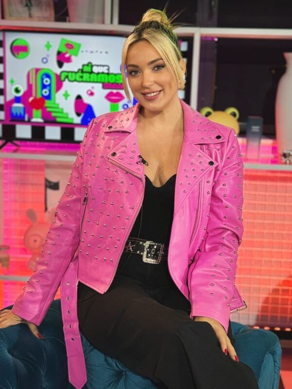 BIKER ROSA TACHUELAS LIQUIDACION TALLA M