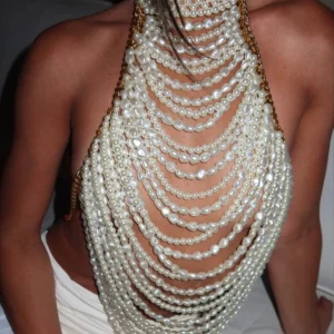 Maxi Collar de Perlas Luxury Body Chain